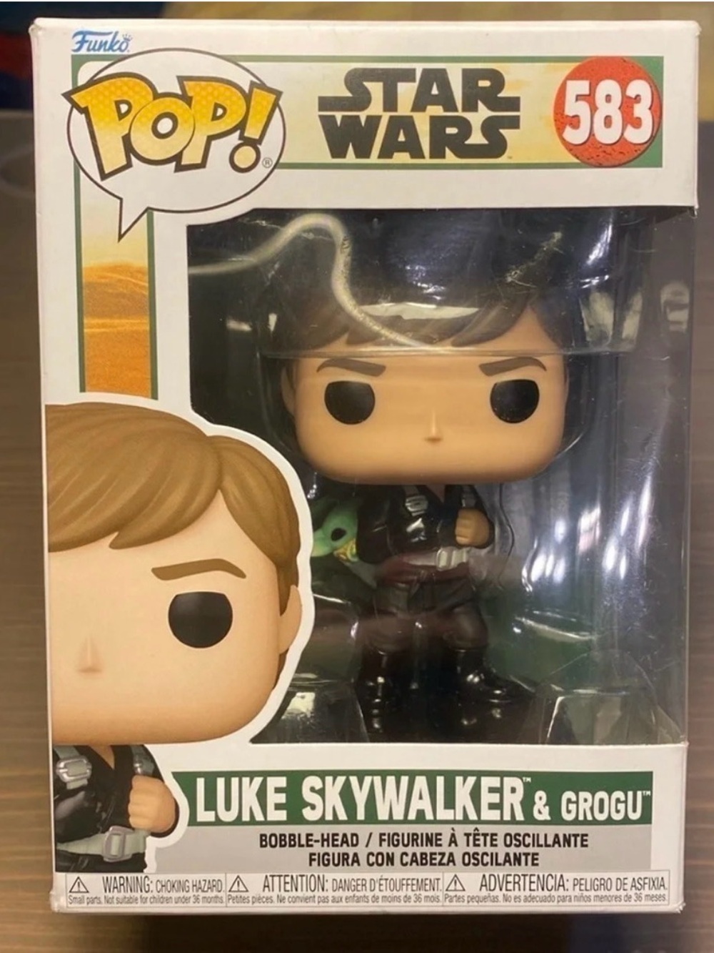Funko Pop! Star Wars Luke Skywalker with Grogu​ Ashoka The Mandalorian Collector